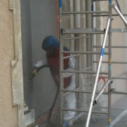 Sablage porche d'entrée